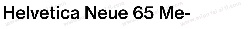 Helvetica Neue 65 Me字体转换